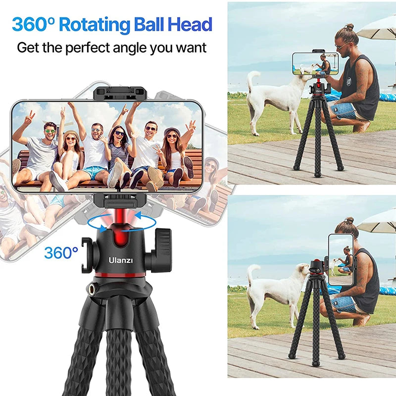 Trépied Octopus Smartphone, Appareil photo et Go pro flexible Flexible