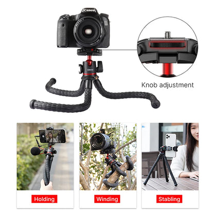 Trépied Octopus Smartphone, Appareil photo et Go pro flexible Flexible